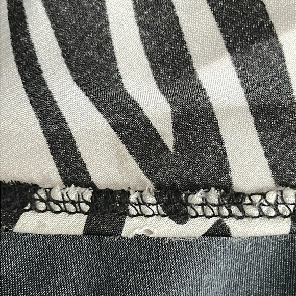 Jessica McClintock for Gunne Sax Zebra Print & Sequins Formal Maxi Dress - 9 Jrs - Picture 8 of 8